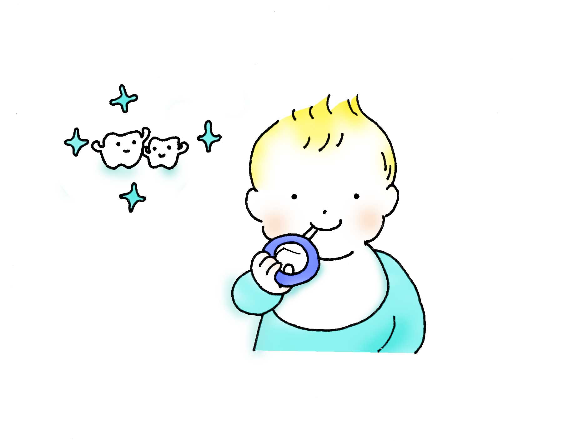 赤ちゃんの月齢別歯磨き方法