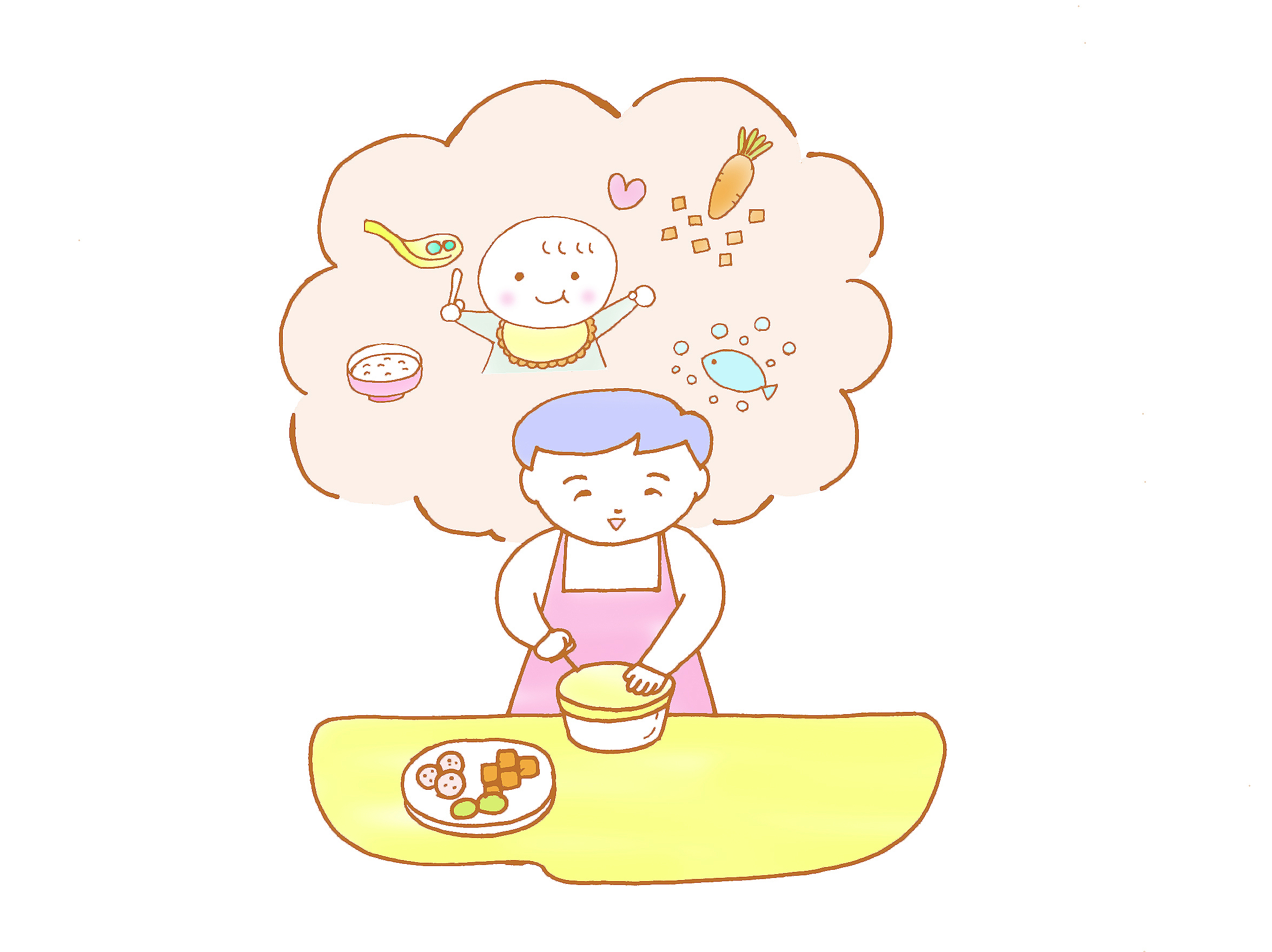 【離乳食中期】時期、食材、量、調理法のポイント