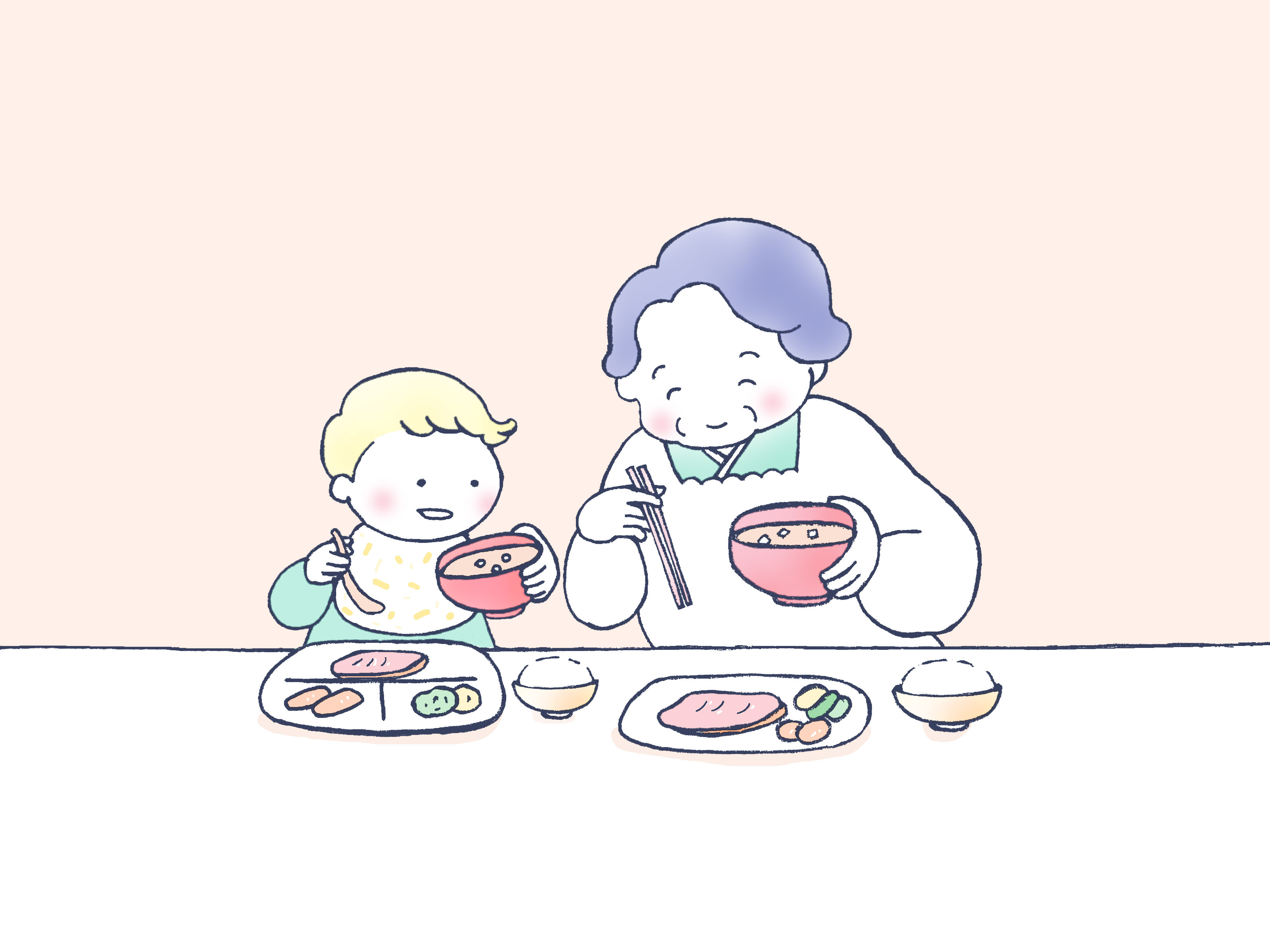 子供のころおばあちゃんと食べた食事