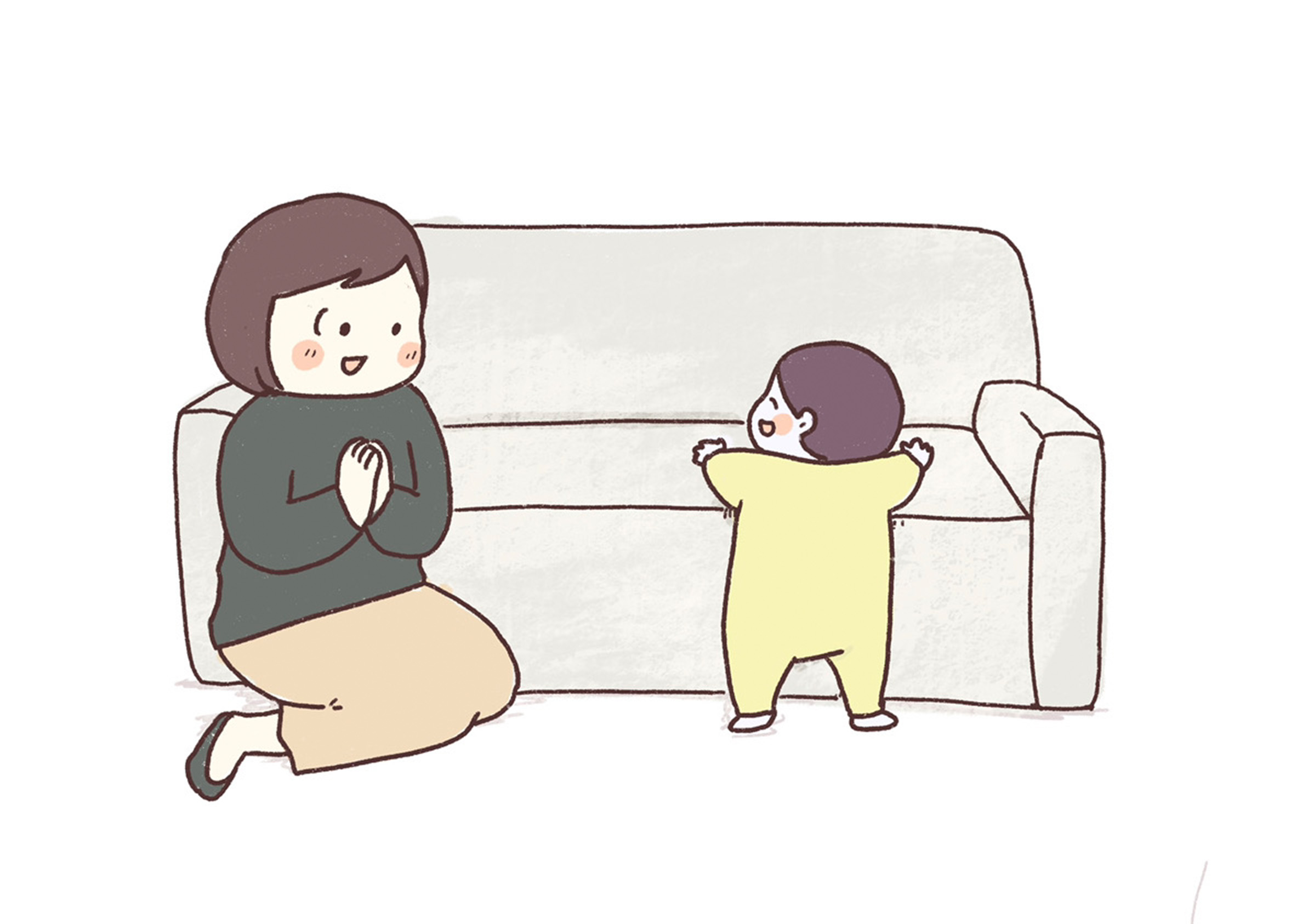 赤ちゃんの「つかまり立ち」から「歩き始め」の時期に注意したいこと