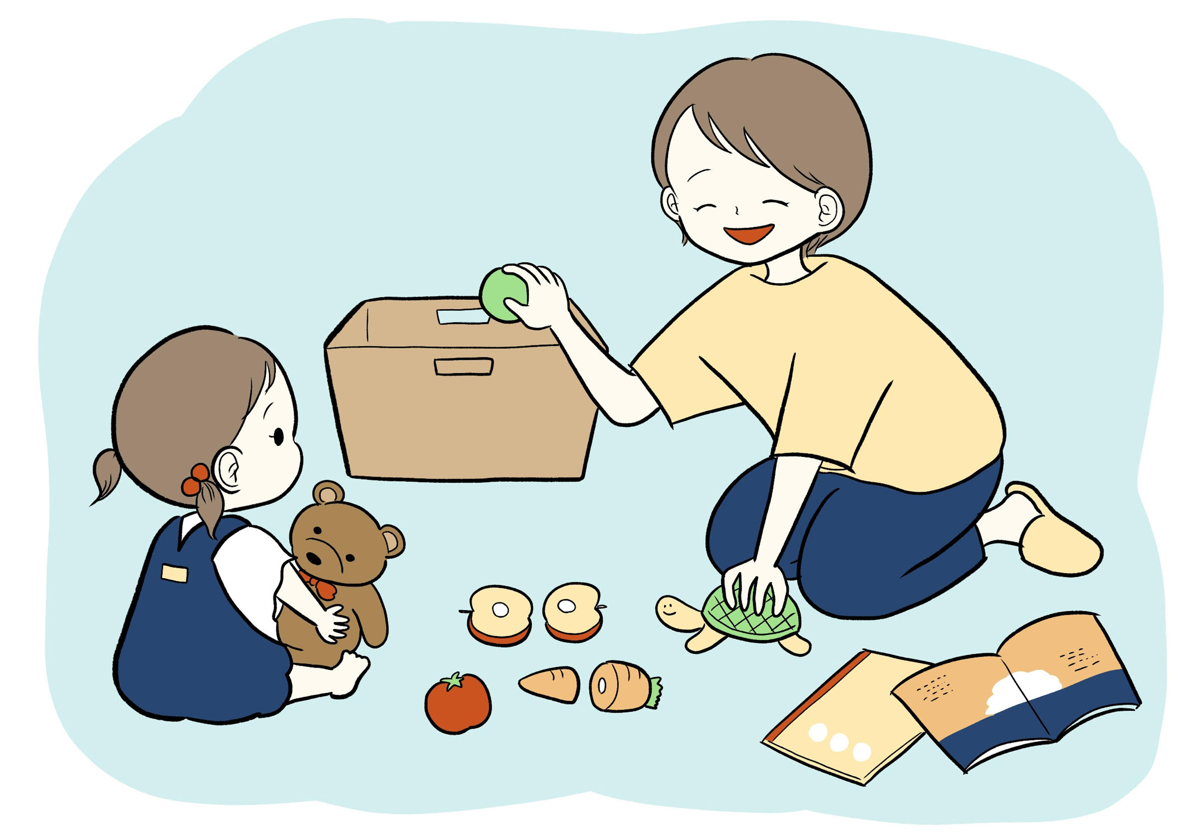 子育て中でも簡単、部屋の片づけポイント
