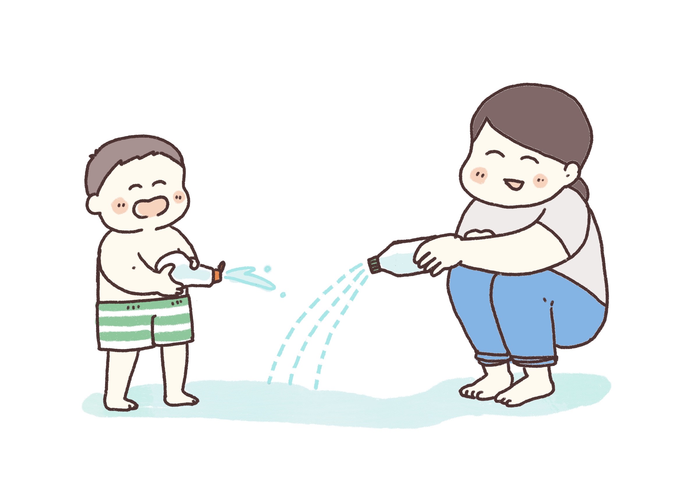 身近なものが水鉄砲になる！？子どもと一緒に作って遊ぼう！