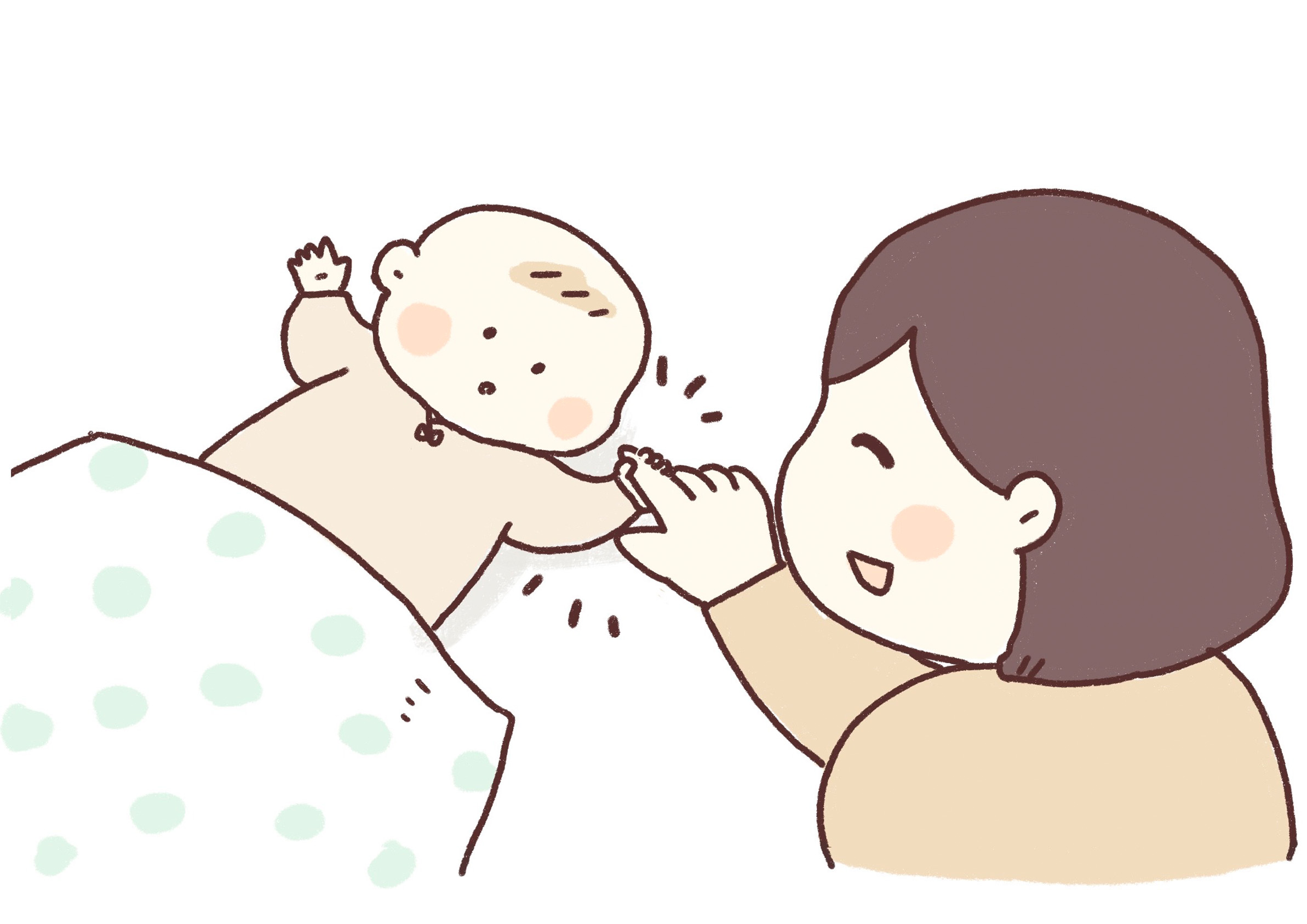 可愛い！新生児の原始反射とは