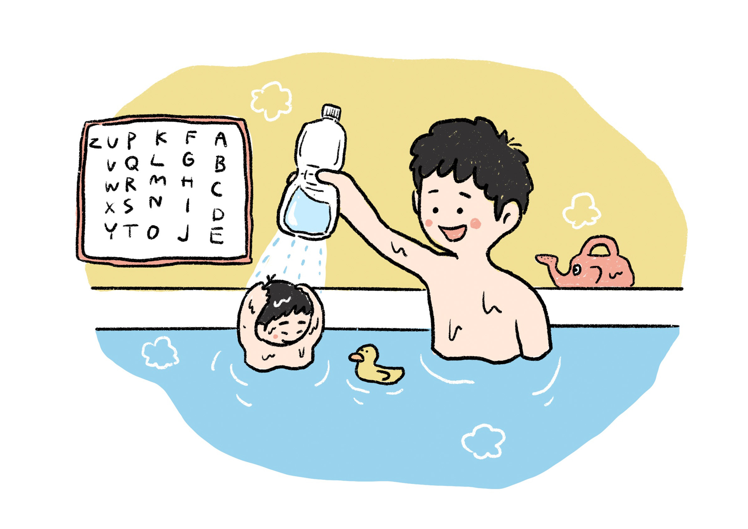 子どもとお風呂で遊ぶ手づくりおもちゃ！