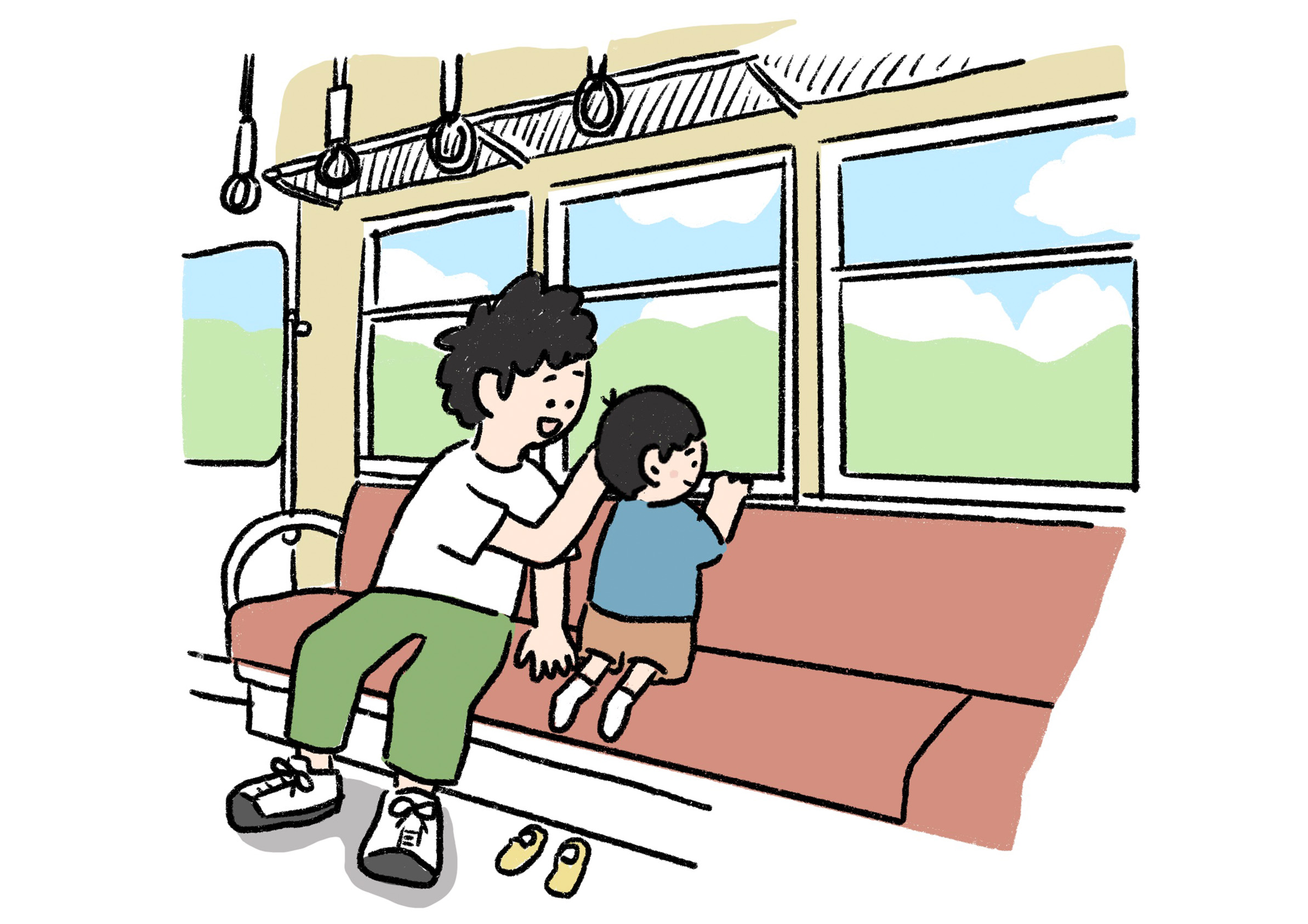 乗り物の中などでできる簡単遊び