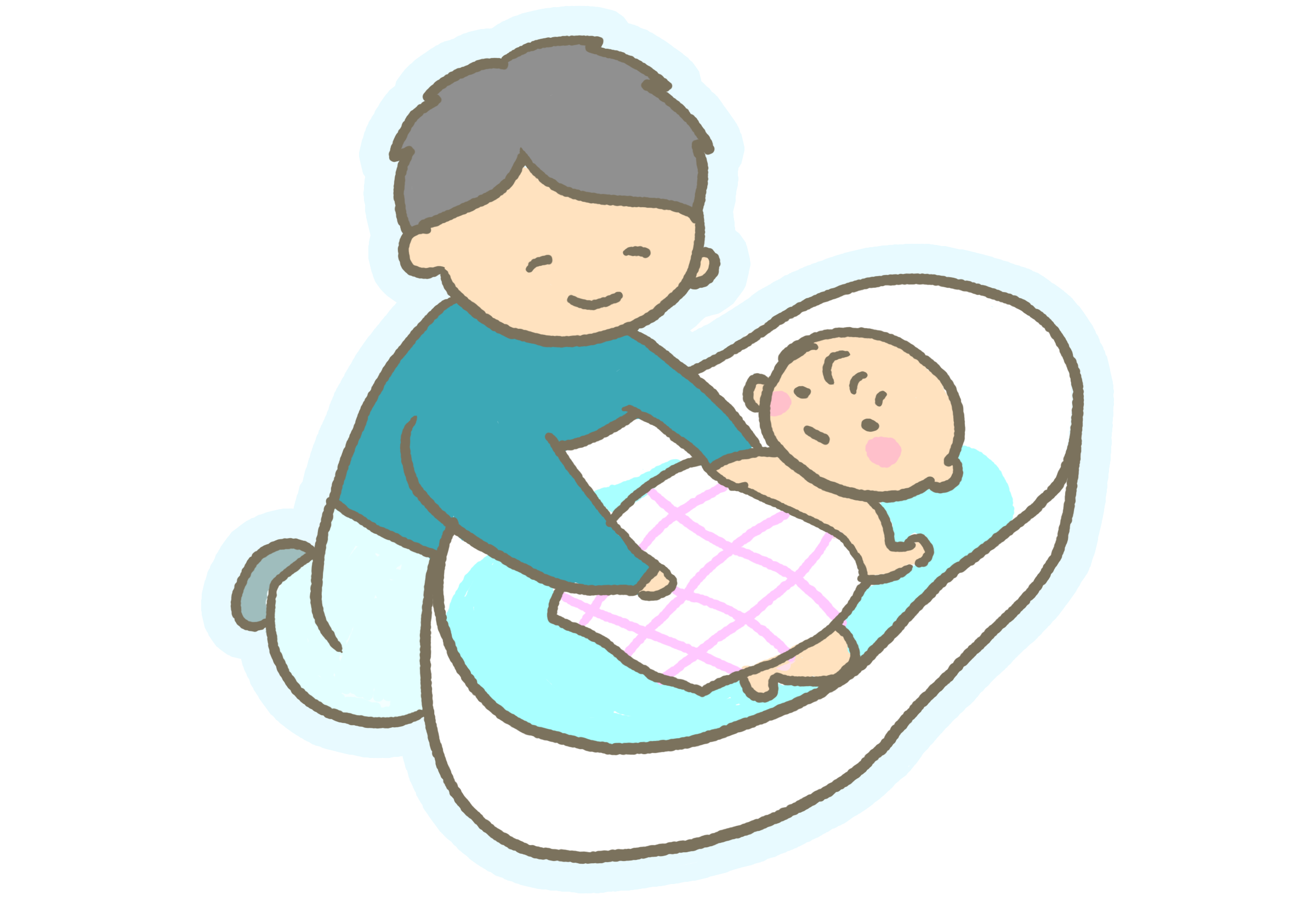 赤ちゃんとパパのお風呂はコミュニケーションタイム